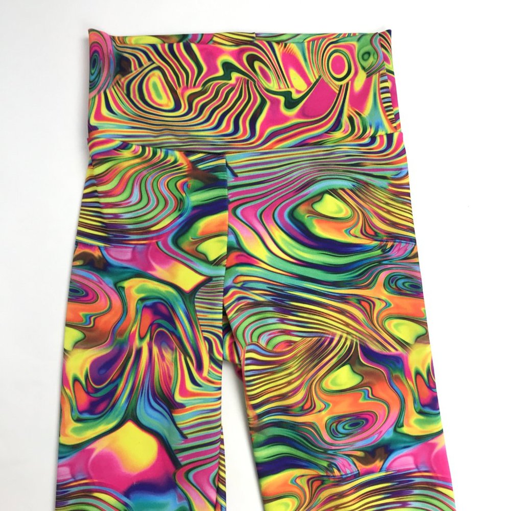 Coquetry UV Glow Neon Flux Print Leggings